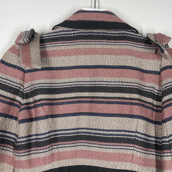 ANTHROPOLOGIE Elevenses Pattern Maker's Striped Coat 2 - Picture 8 of 13